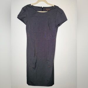 Adrienne Vittadini Gray Tailored Sheath Dress Size 4